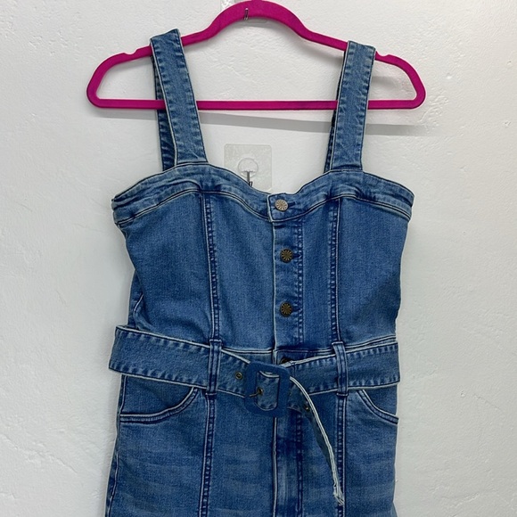 THE BACHELORETTE: INSTAGRAM HANNAH BROWN’S DENIM JUMPSUIT show me your mumu Sz M - Picture 3 of 13